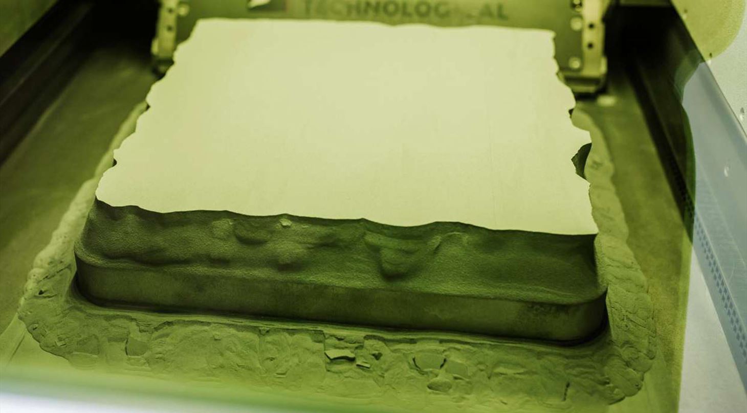 Kig ind i metal 3D-print kammer